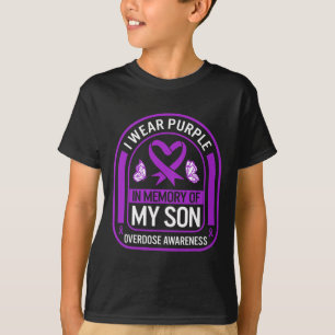 Camiseta Sensibilização Para A Sobredosagem De Drogas Em Me