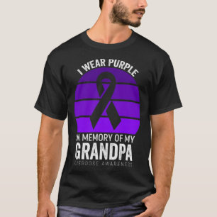 Camiseta Sensibilização para a Sobredosagem Fita Roxa Mem