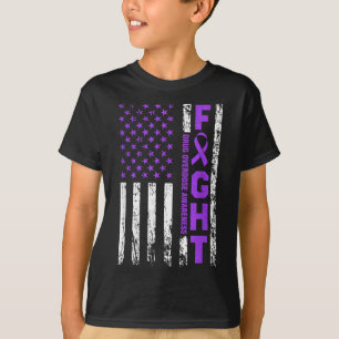 Camiseta Sensibilização para a Sobredosagem Friso Roxo Físi