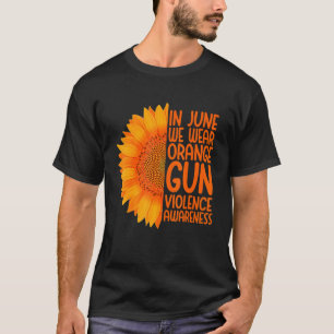 Camiseta Sensibilização para a violência das armas em junho