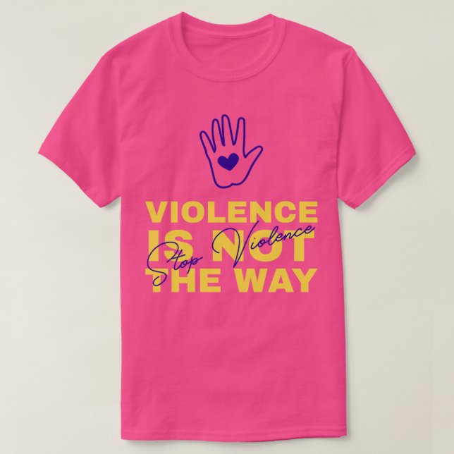 Camiseta sensibilização para a violência doméstica 4 (Frente do Design)