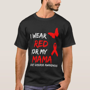 Camiseta Sensibilização Para Doenças Cardíacas Eu Visto Ver