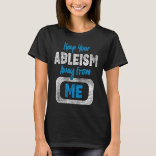 Camiseta Sensibilização para o Ableismo Deficiência Anti-Di