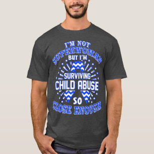 Camiseta Sensibilização Para O Abuso Infantil Não Sou Super