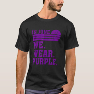 Camiseta Sensibilização para o abuso mundial em junho Vesti