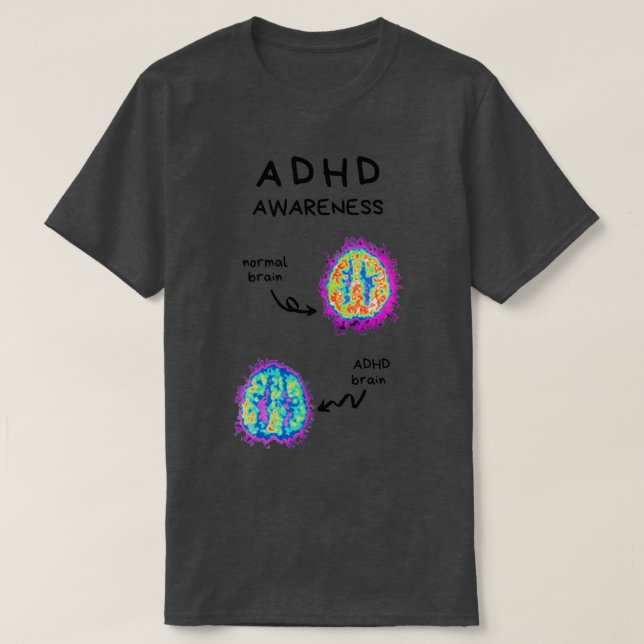 Camiseta Sensibilização para o ADHD 13 (Frente do Design)