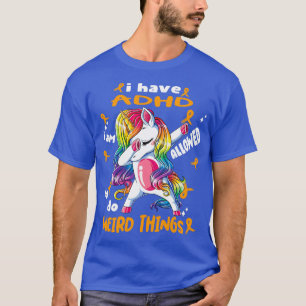 Camiseta Sensibilização para o ADHD Engraçado Eu tenho o AD