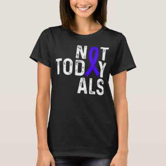 Camiseta Sensibilização para o ALS Hoje não esclerose Blue 