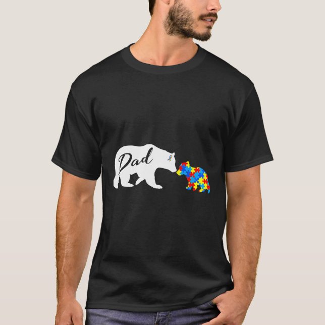 Camiseta Sensibilização para o Autismo do Urso Pai S (Frente)