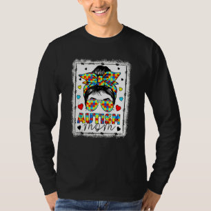 Camiseta Sensibilização para o Autismo Mãe A vida Mensageir