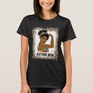 Camiseta Sensibilização para o Autismo Sangrenta Mãe Afro M