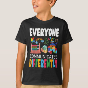 Camiseta Sensibilização para o Autismo Todos Comunicam Dife