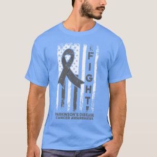 Camiseta Sensibilização para o cancer da doença de Parkinso