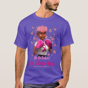 Camiseta Sensibilização Para O Cancer Da Mama Em Outubro Ve