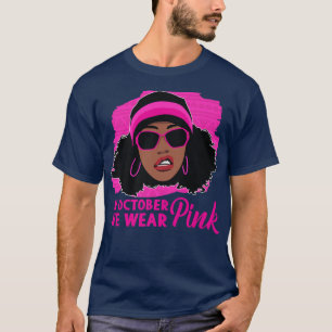 Camiseta Sensibilização Para O Cancer Da Mama Em Outubro Ve