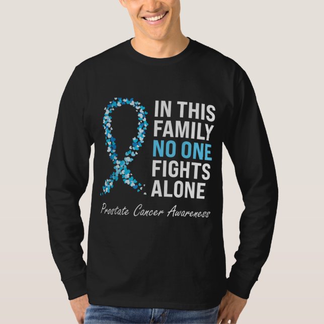 Camiseta Sensibilização para o Cancer da próstata da famíli (Frente)
