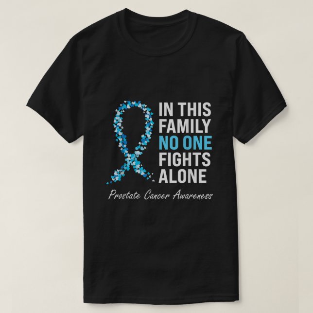 Camiseta Sensibilização para o Cancer da próstata da famíli (Frente do Design)