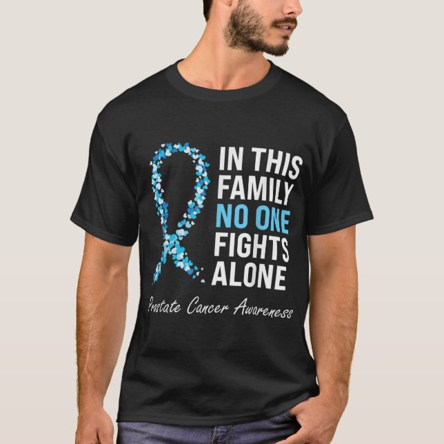 Camiseta Sensibilização para o Cancer da próstata da famíli (Frente)
