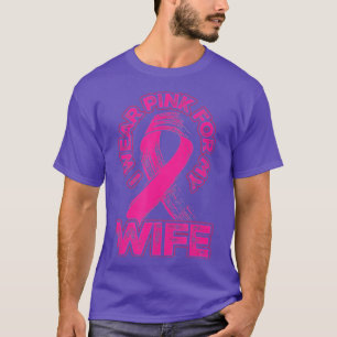 Camiseta Sensibilização para o Cancer das Mães Eu Visto Ros