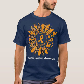 Camiseta Sensibilização para o Cancer de Sunflower Butterfl