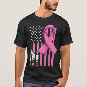 Camiseta Sensibilização para o Cancer dos EUA Sinalizador
