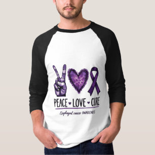 Camiseta Sensibilização para o cancer esofágico Piece Roxo