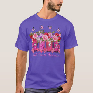 Camiseta Sensibilização Para O Cancer Esperança Flor De Fit