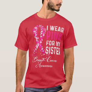 Camiseta Sensibilização Para O Cancer Eu Visto Rosa Para A 