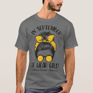 Camiseta Sensibilização para o Cancer infantil Em setembro 
