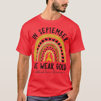 Camiseta Sensibilização para o Cancer infantil Em setembro 