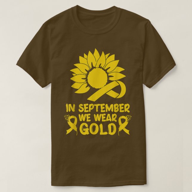 Camiseta Sensibilização para o Cancer infantil em setembro  (Frente do Design)