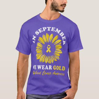 Camiseta Sensibilização para o Cancer infantil Em setembro 
