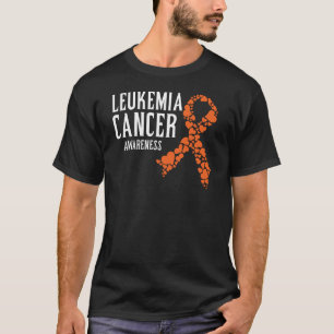 Camiseta Sensibilização para o Cancer Laranja Suporte à 