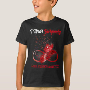 Camiseta Sensibilização para o neurismo da pena de fita