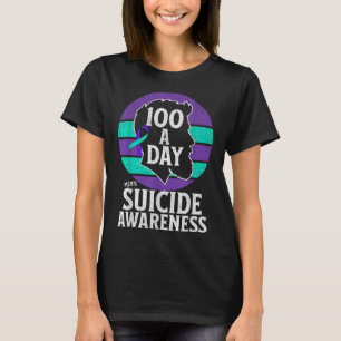 Camiseta Sensibilização para o suicídio Design significa sa