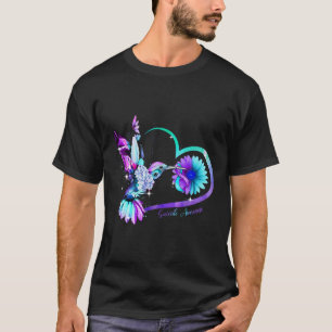 Camiseta Sensibilização para o suicídio do sunflower Hearpl