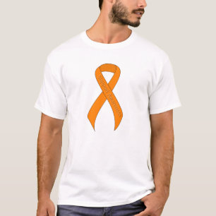 Camiseta Sensibilização para o suporte de fita laranja