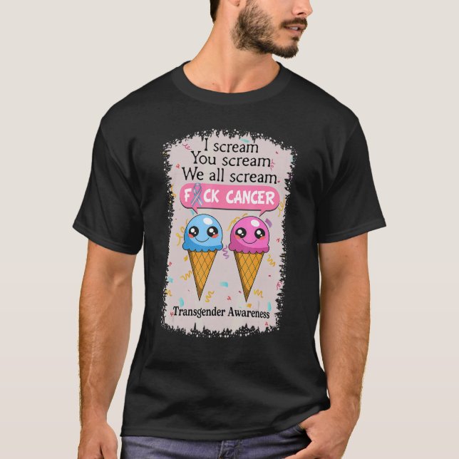 Camiseta Sensibilização para os transexuais Sorvetes bonito (Frente)