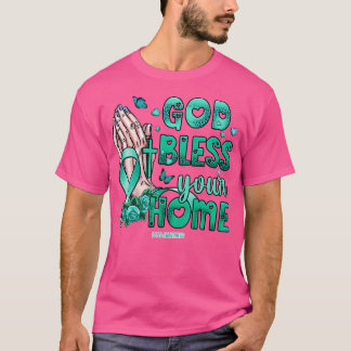 Camiseta Sensibilização PCOS Esperança de fé deus abençoe