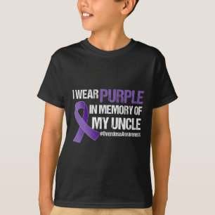 Camiseta Sensibilização Por Sobredosagem Eu Visto Roxo Para