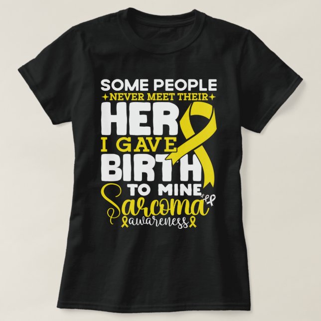 Camiseta Sensibilização Sarcoma Algumas Pessoas Nunca Conse (Frente do Design)