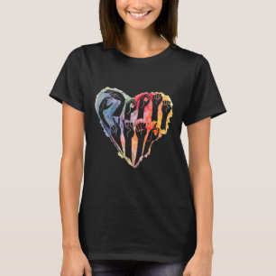Camiseta Sensibilização Seja Amável, Asl Anti-Bullying Card