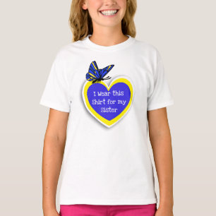 Camiseta SENSIBILIZAÇÃO SÍNDROME PARA BAIXO Vista isso para