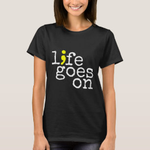 Camiseta Sensibilização Suicida A Vida Positiva Vai Em Semi