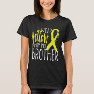 Camiseta Sensibilização Suicida Eu Visto Amarelo Para O Meu
