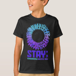 Camiseta Sensibilização Suicida Mês Permanência Saúde Menta