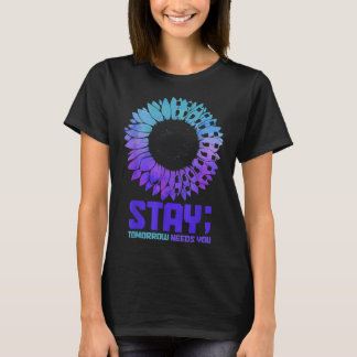Camiseta Sensibilização Suicida Mês Permanência Saúde Menta