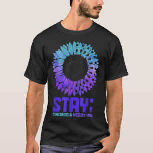 Camiseta Sensibilização Suicida Mês Permanência Saúde Menta