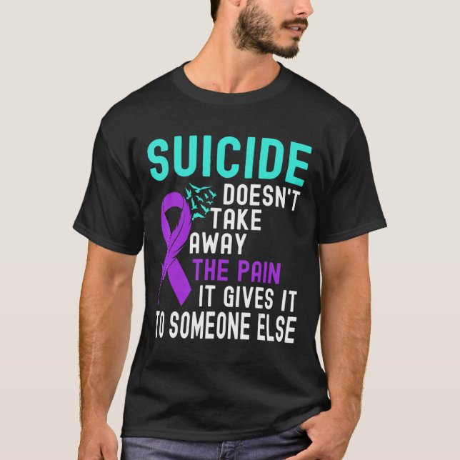 Camiseta Sensibilização suicida Prevenção ao suicídio na sa (Frente)
