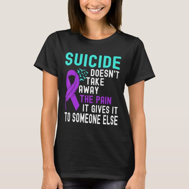 Camiseta Sensibilização suicida Prevenção ao suicídio na sa (Frente)